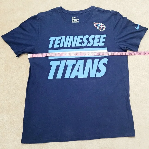 The Nike Tee Tennessee Titans Blue Short Sleeve T-shirt Unisex Size Large Cotton - Picture 6 of 9